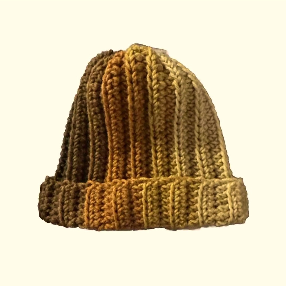 Earth Tones Crochet Beanie